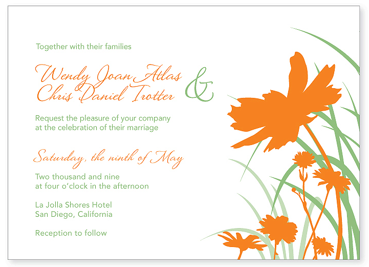 Spring is in the air At least for wedding invitations it is